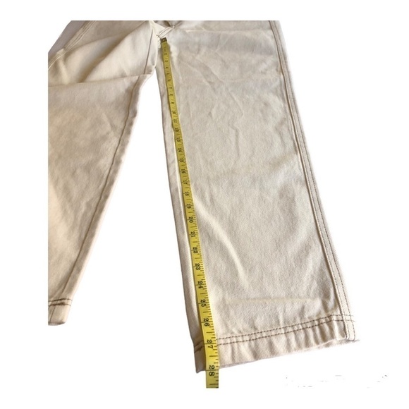 Kahlana Barfield Brown Future Collective High-Rise Overlap Waist Jeans Size 0 - Picture 9 of 14